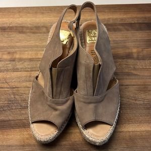 Kanna Leather Slingback Sandals - Made in Spain - Size 7.5